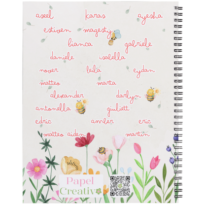 Quaderno Personalizzato per Maestre A5 | 120 Pagine con Spirale