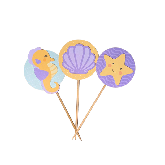 Cupcake Topper - Sirena