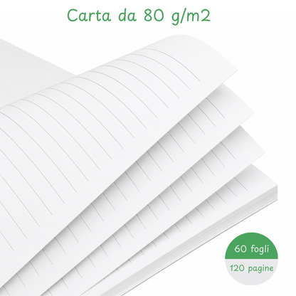Quaderno Personalizzato per Maestre A5 | 120 Pagine con Spirale